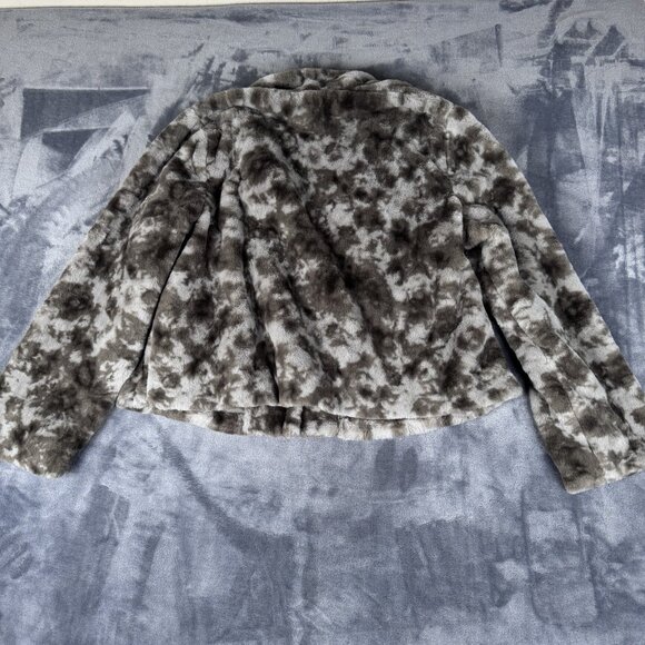 Cato Women’s Faux Fur Digital Camo Pockets Snap Closed Lined Jacket Large Soft - Picture 9 of 10